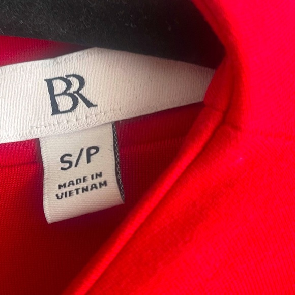 Banana Republic Red Lightweight Ponte Mini Dress Size S - Picture 2 of 3